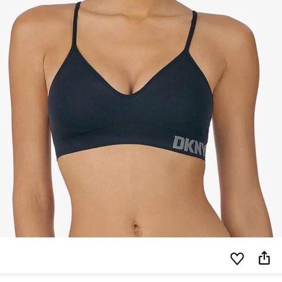 DKNY Women's Intimates Set - Black and Sand - Picture 3 of 4